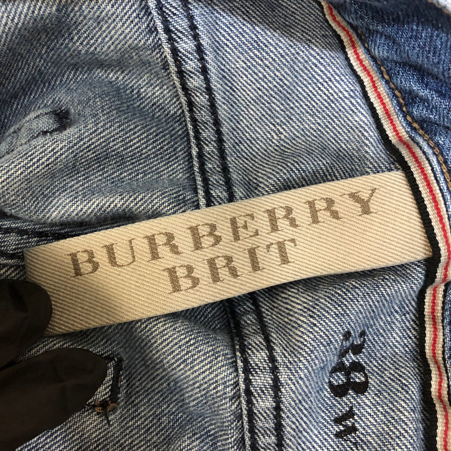 Burberry Blue Straight Leg Denim Jeans 38W 32L