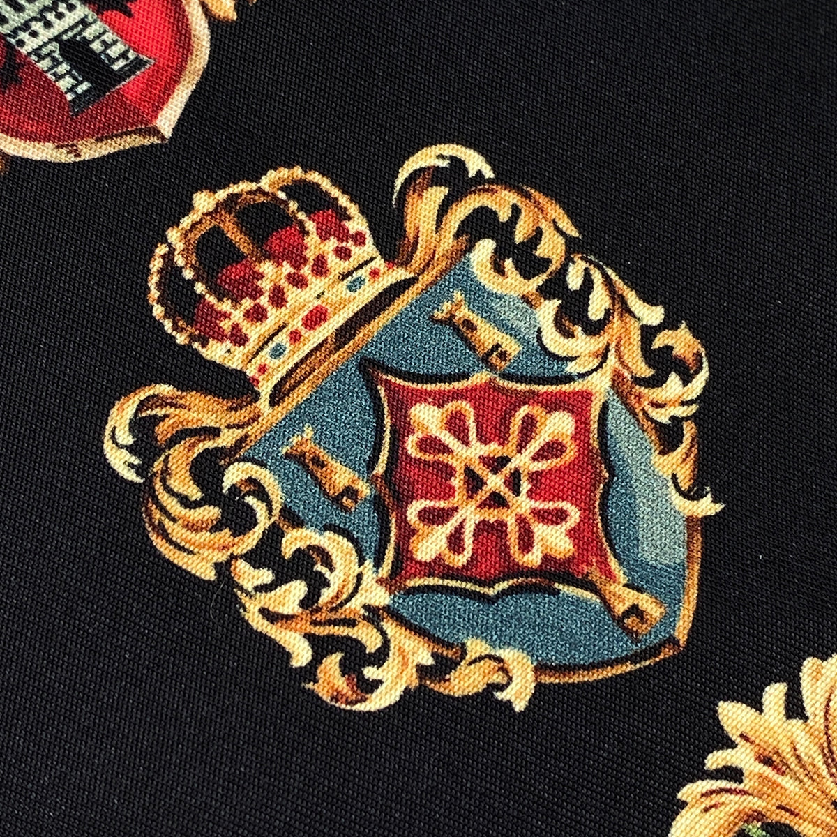 Dolce&Gabbana Black Heraldic Print Clutch Pouch