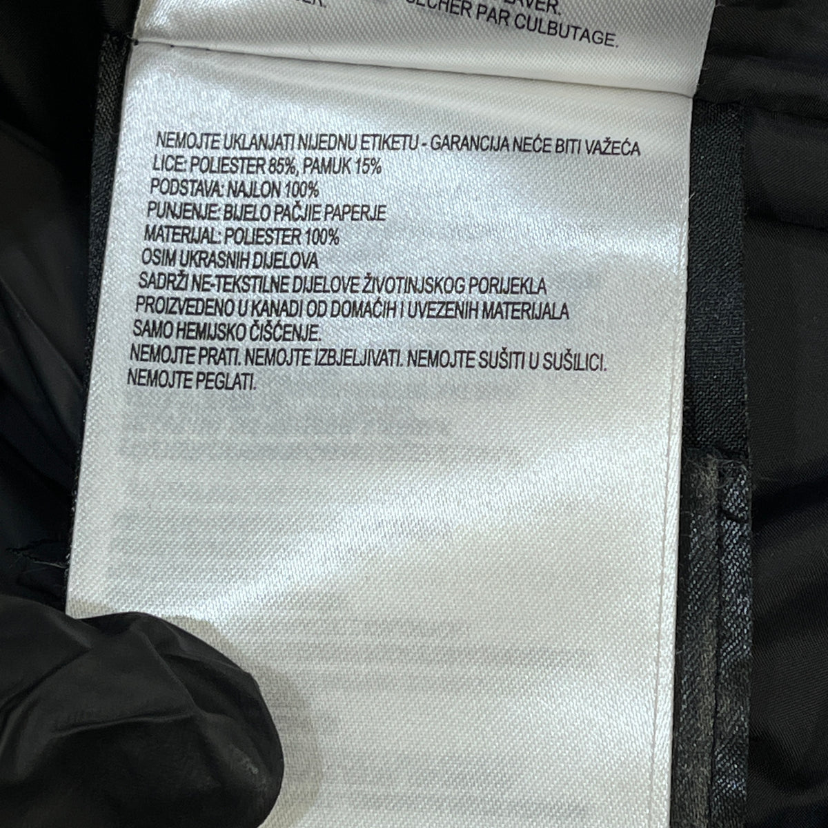 Canada Goose Black Parka Size M