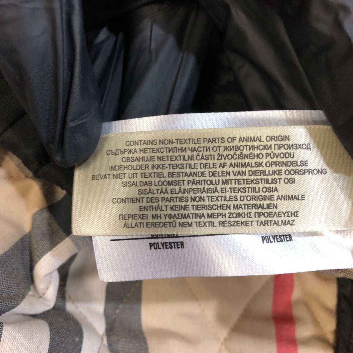 Burberry Black Quilted Double Breasted Coat Size S