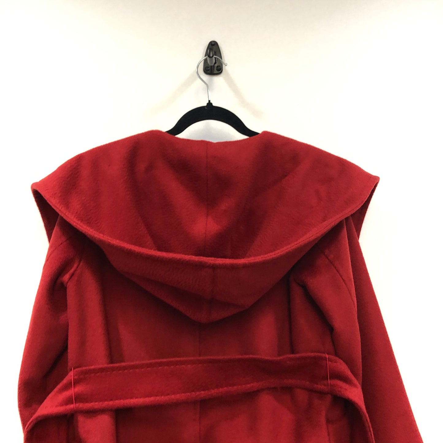 Max Mara Red Belted Wrap Style Coat Size 6