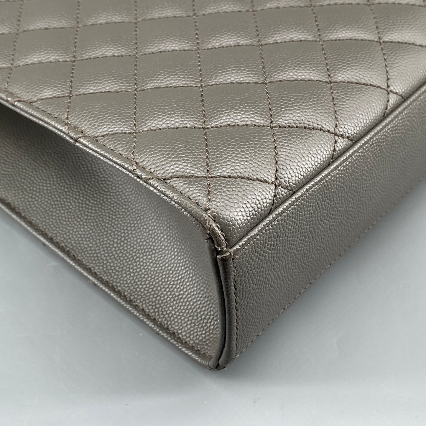 Saint Laurent Envelope Mix Matelassé Grey Chain Shoulder Bag