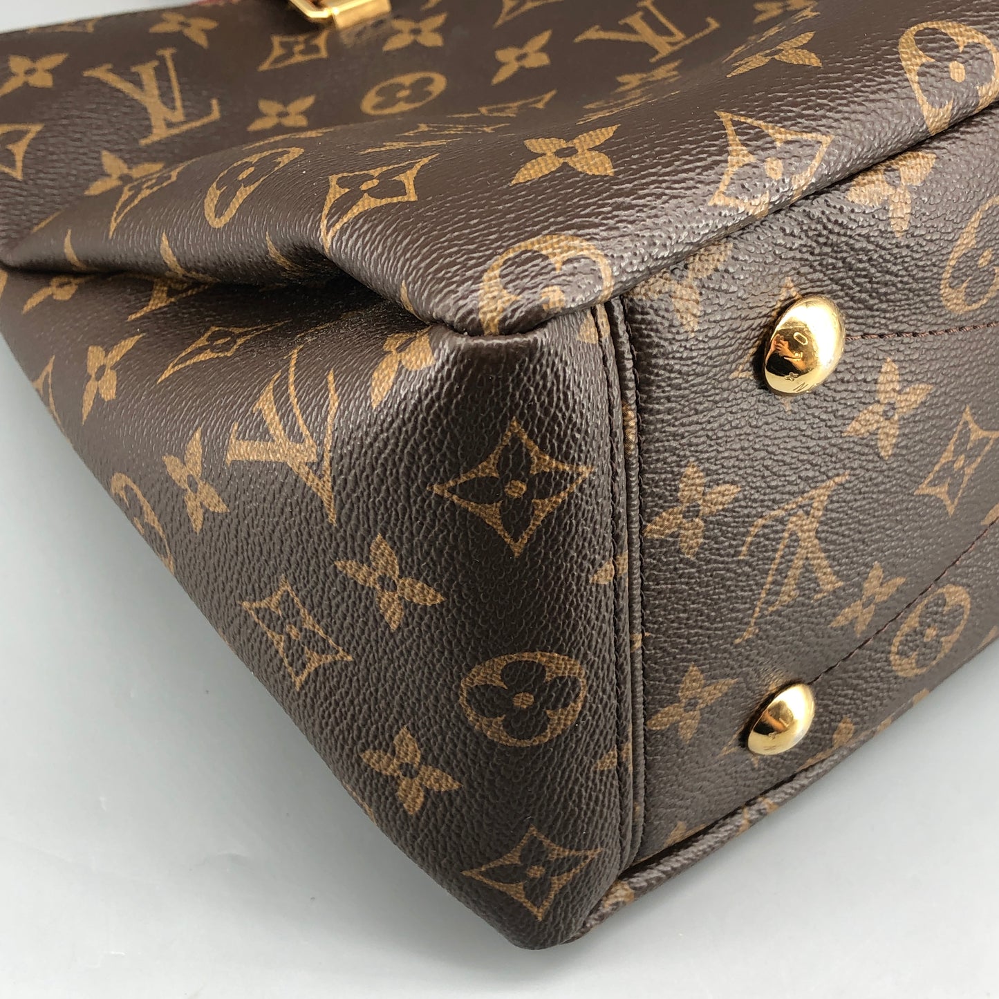 Louis Vuitton Monogram Pallas MM Handbag Brown