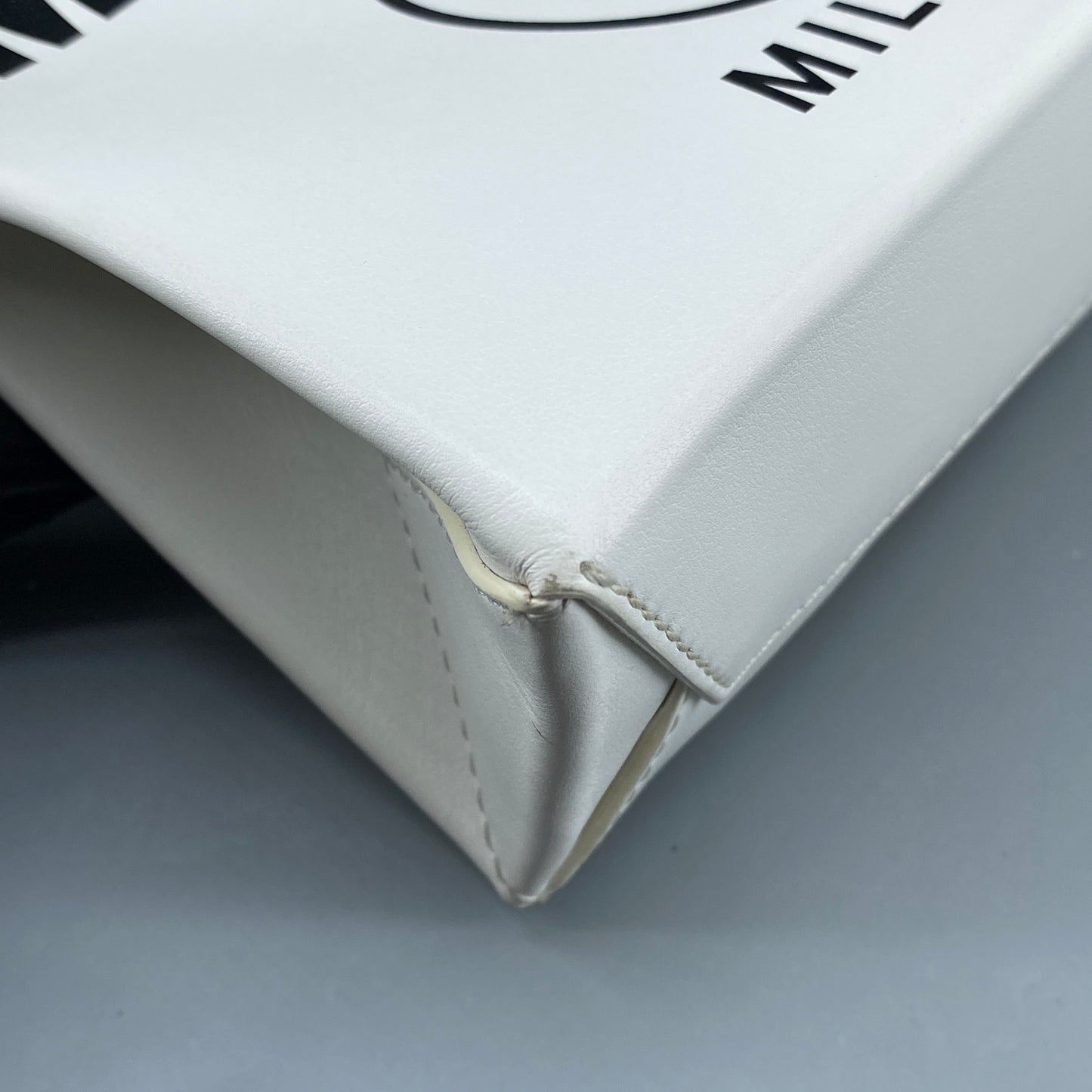 Moschino White Logo Mini Tote Crossbody Bag