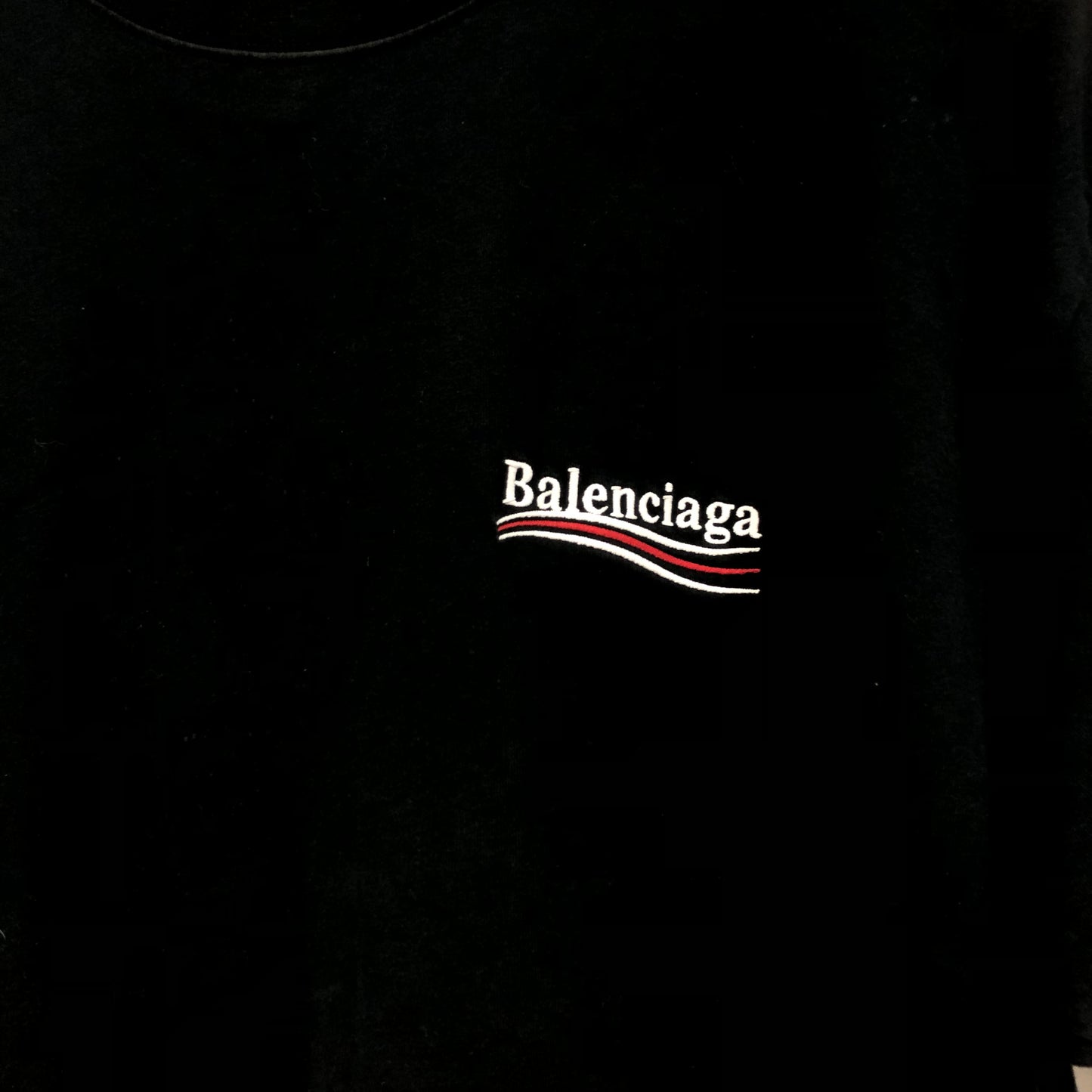 Balenciaga Logo T-Shirt Size XS Black