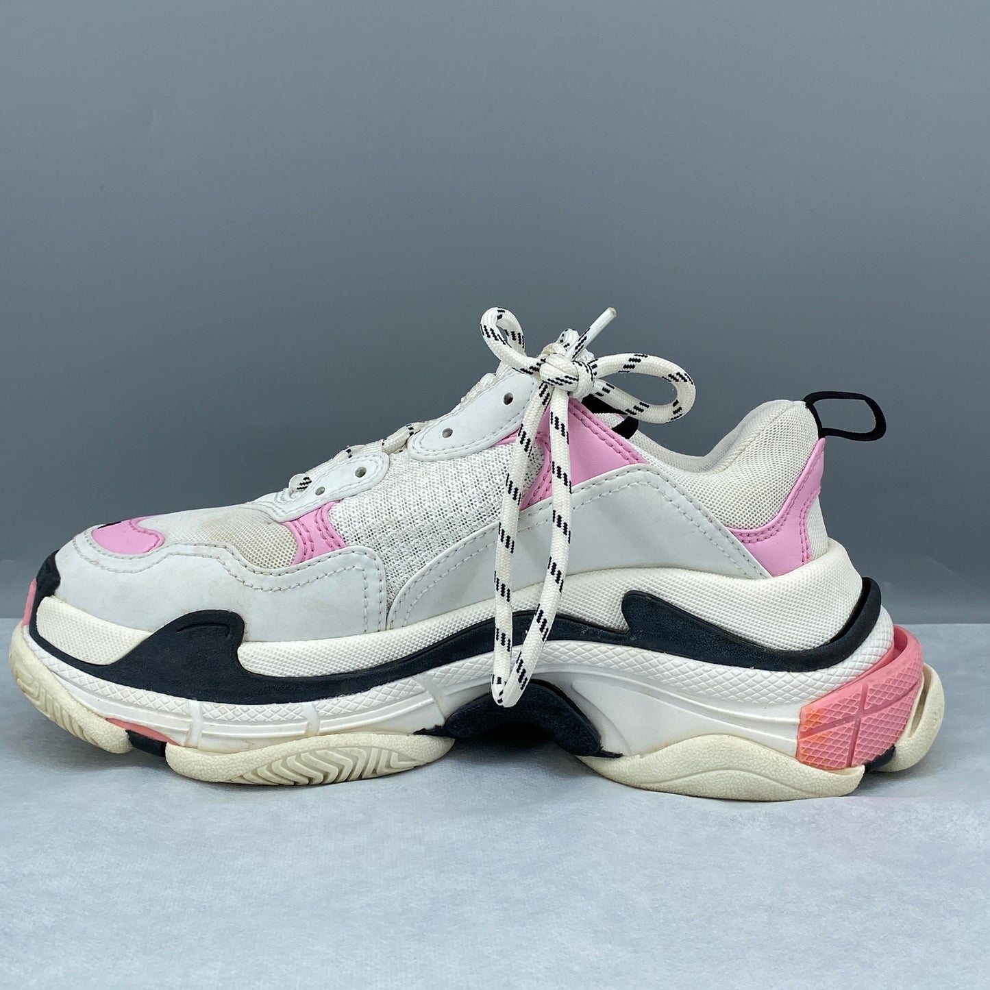 Balenciaga Women's Triple S Sneakers Size 38 White & Pink