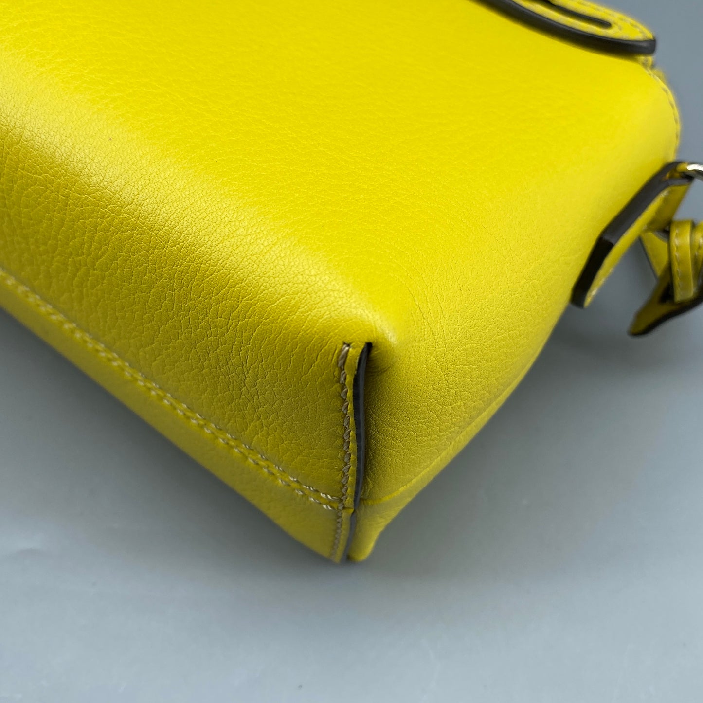 Fendi Yellow Leather By The Way Crossbody Bag