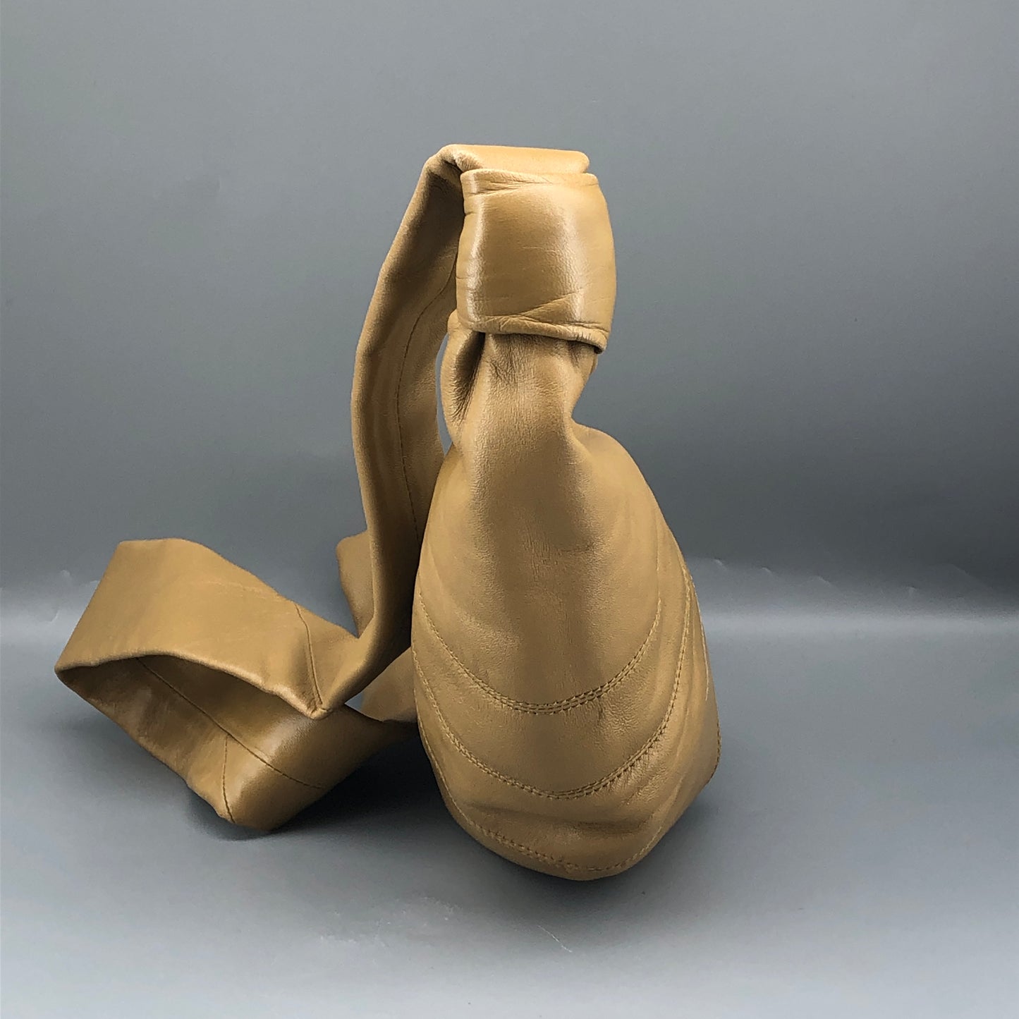 Lemaire Croissant Leather Shoulder Bag  Mustard Yellow