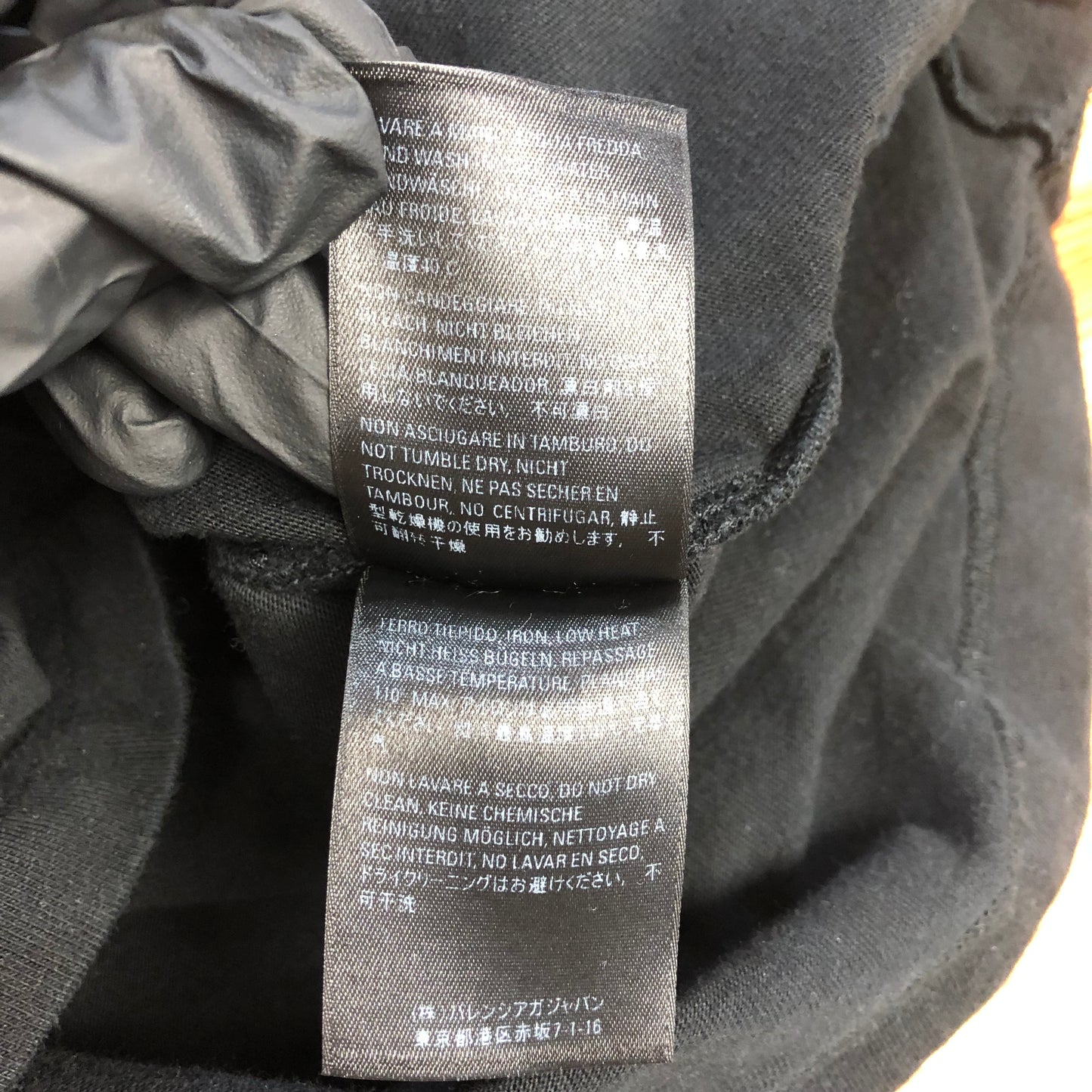 Balenciaga Paris Logo Print T-Shirt Black