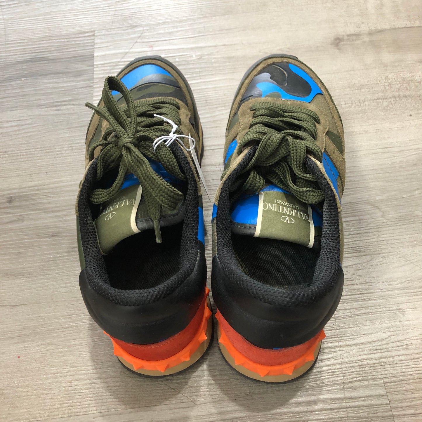 Valentino Women's Multicolor Camo Rockstud Sneakers Size 36