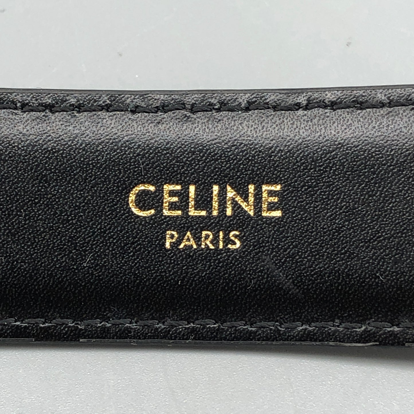 Celine Classic Leather Belt 80cm Black