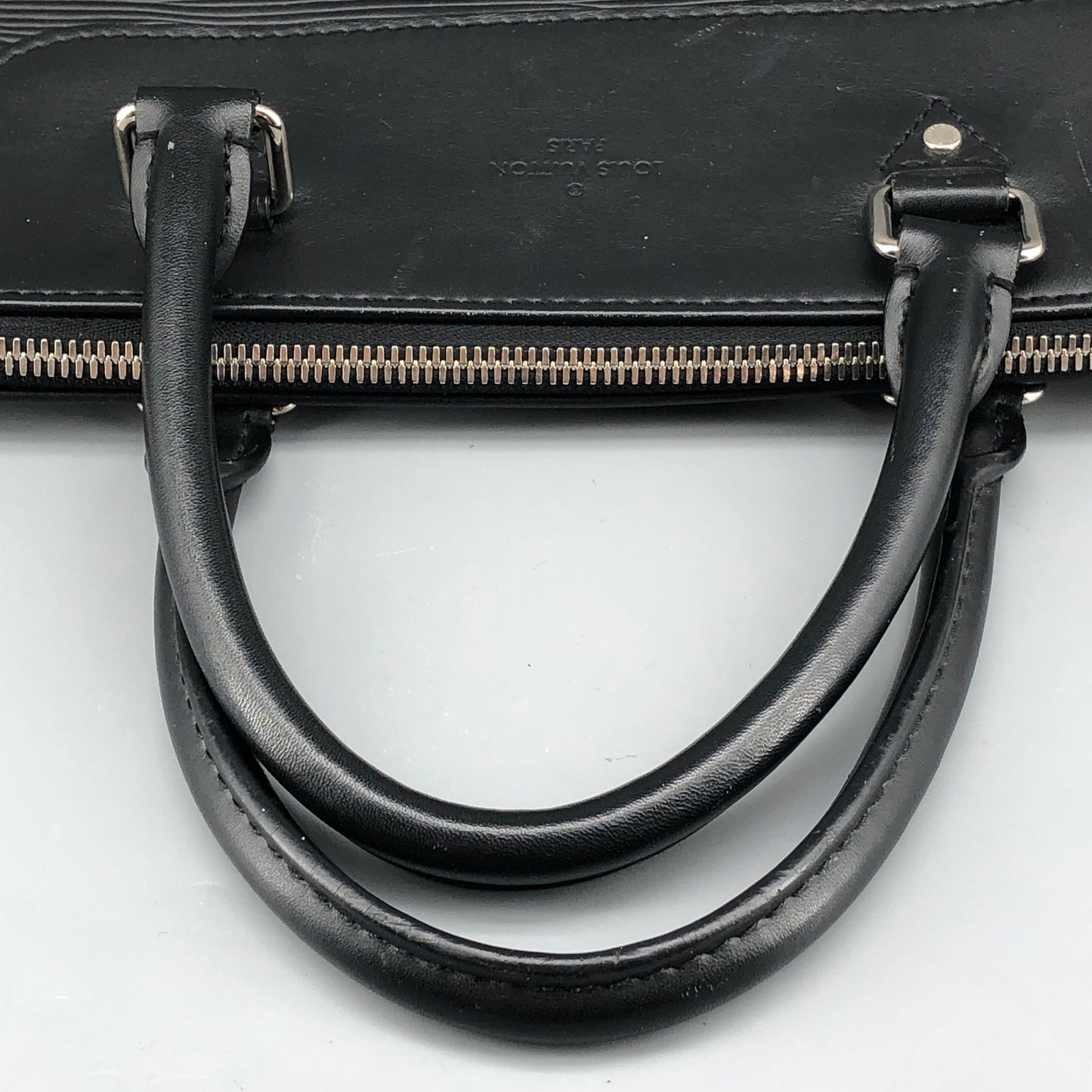 Louis Vuitton Epi Leather Business Briefcase Handbag Black
