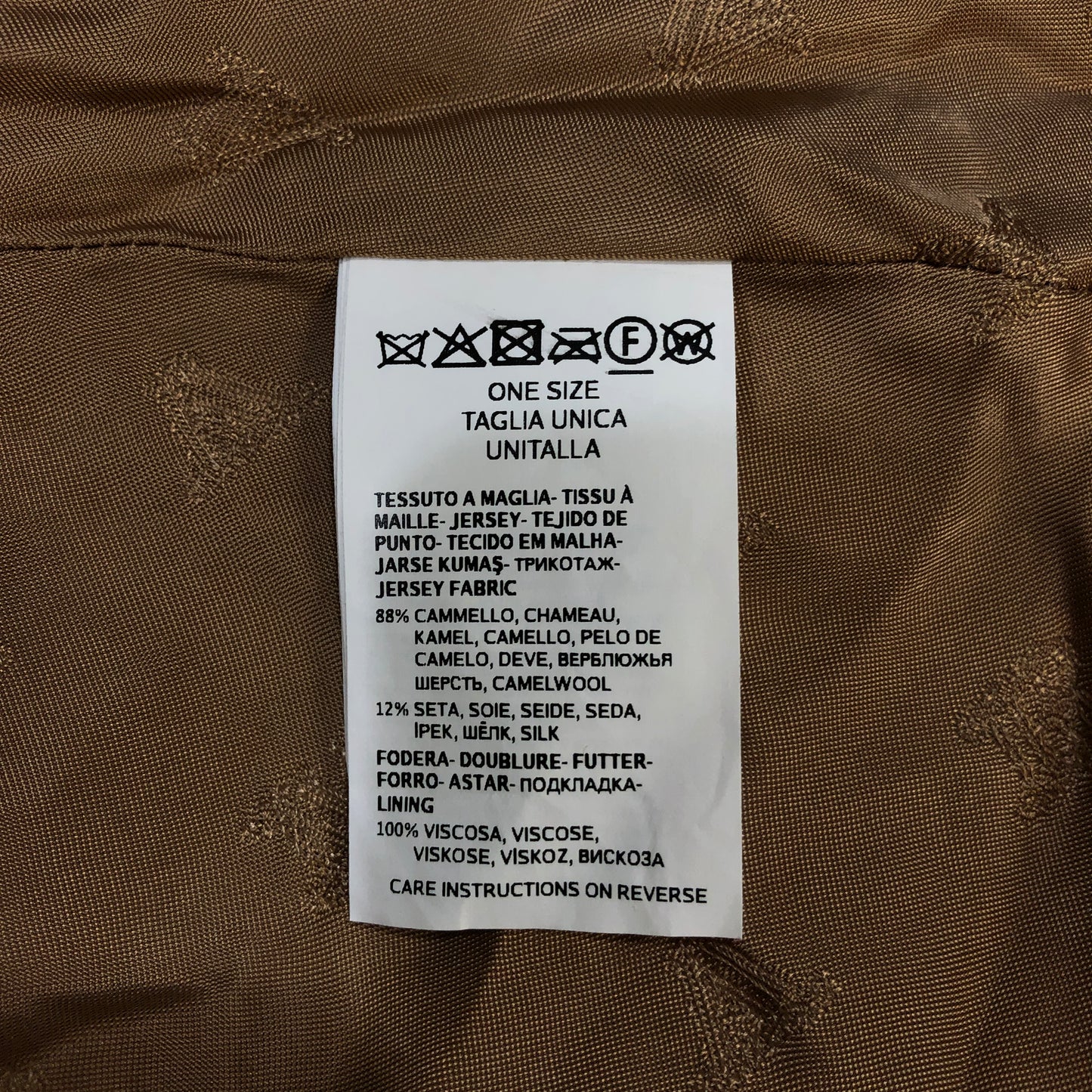 Max Mara Brown Teddy Wool Cape
