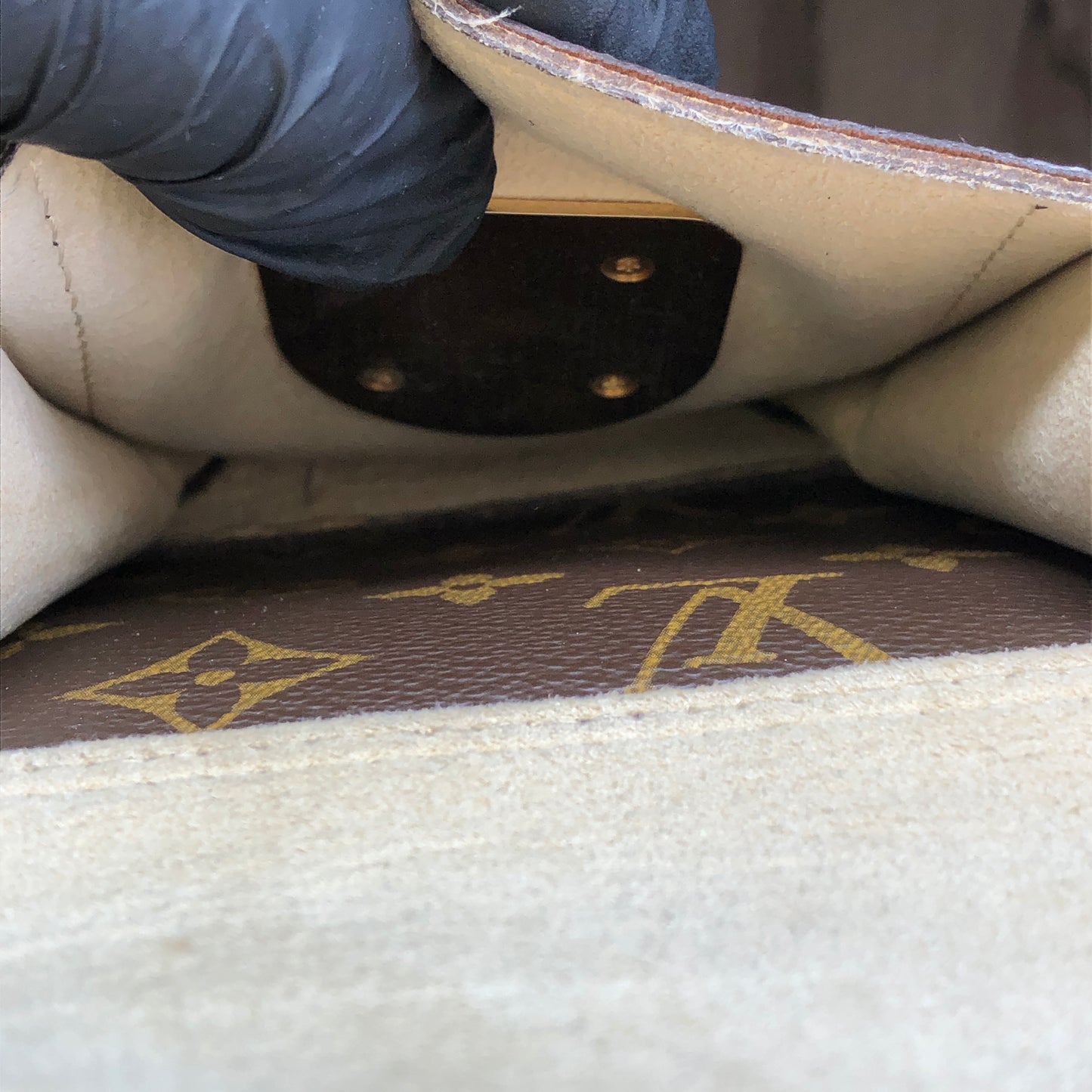 Louis Vuitton Monogram Hudson GM Bag Brown