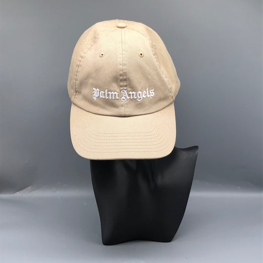 Palm Angels Beige Logo Baseball Cap (58cm)