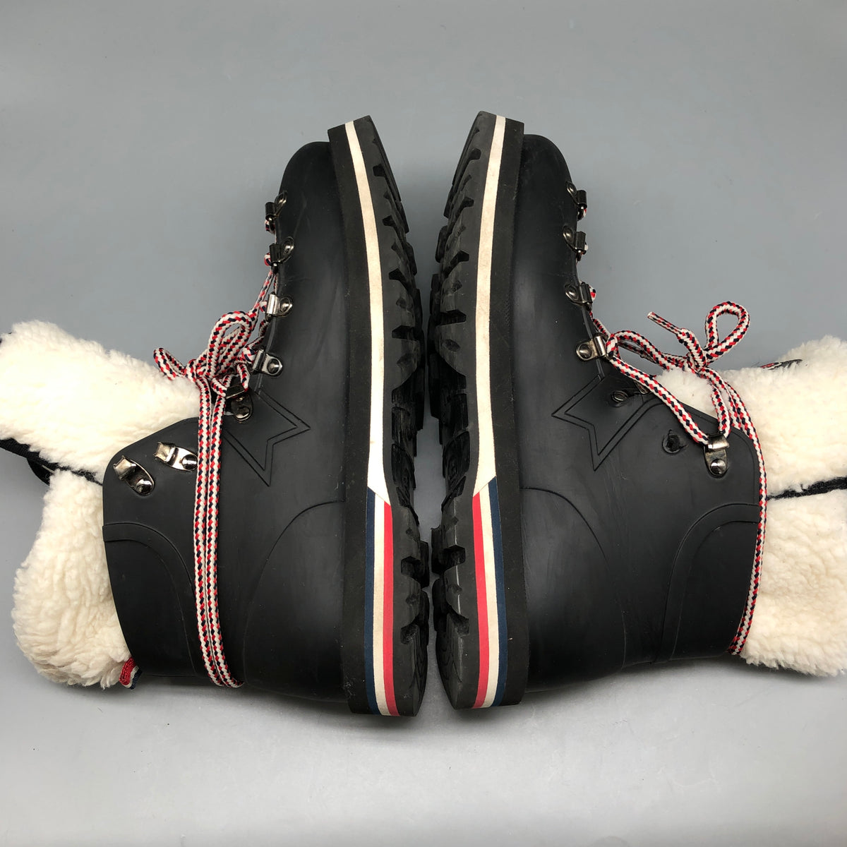 Moncler Women Shearling Lined Winter Boots Size 36