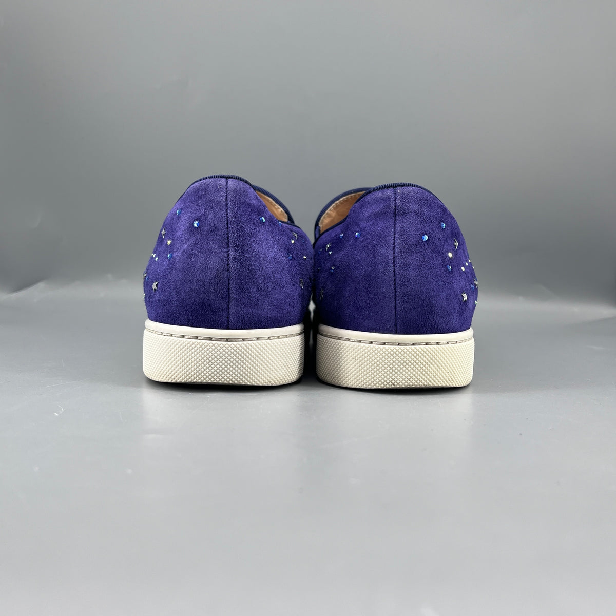 Christian Louboutin Purple Women Slip-on Sneaker Shoes Size 40