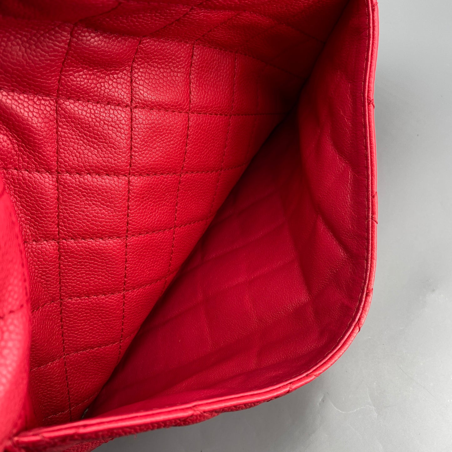 Chanel Classic Soft Red Quilted Leather Flap Shoulder Bag