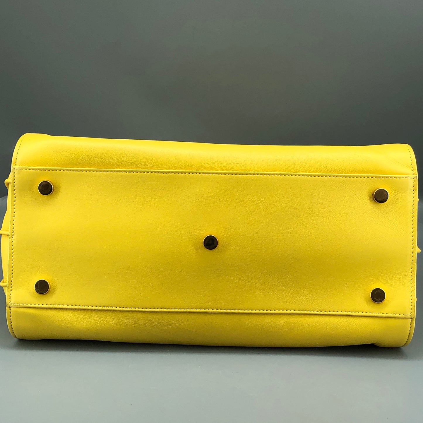 Saint Laurent Sac De Jour Yellow Leather Tote Bag