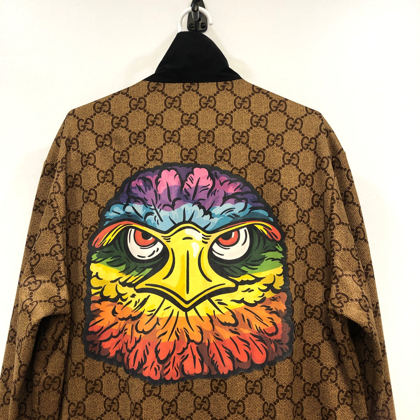 Gucci GG Supreme Eagle Print Track Jacket Size XL