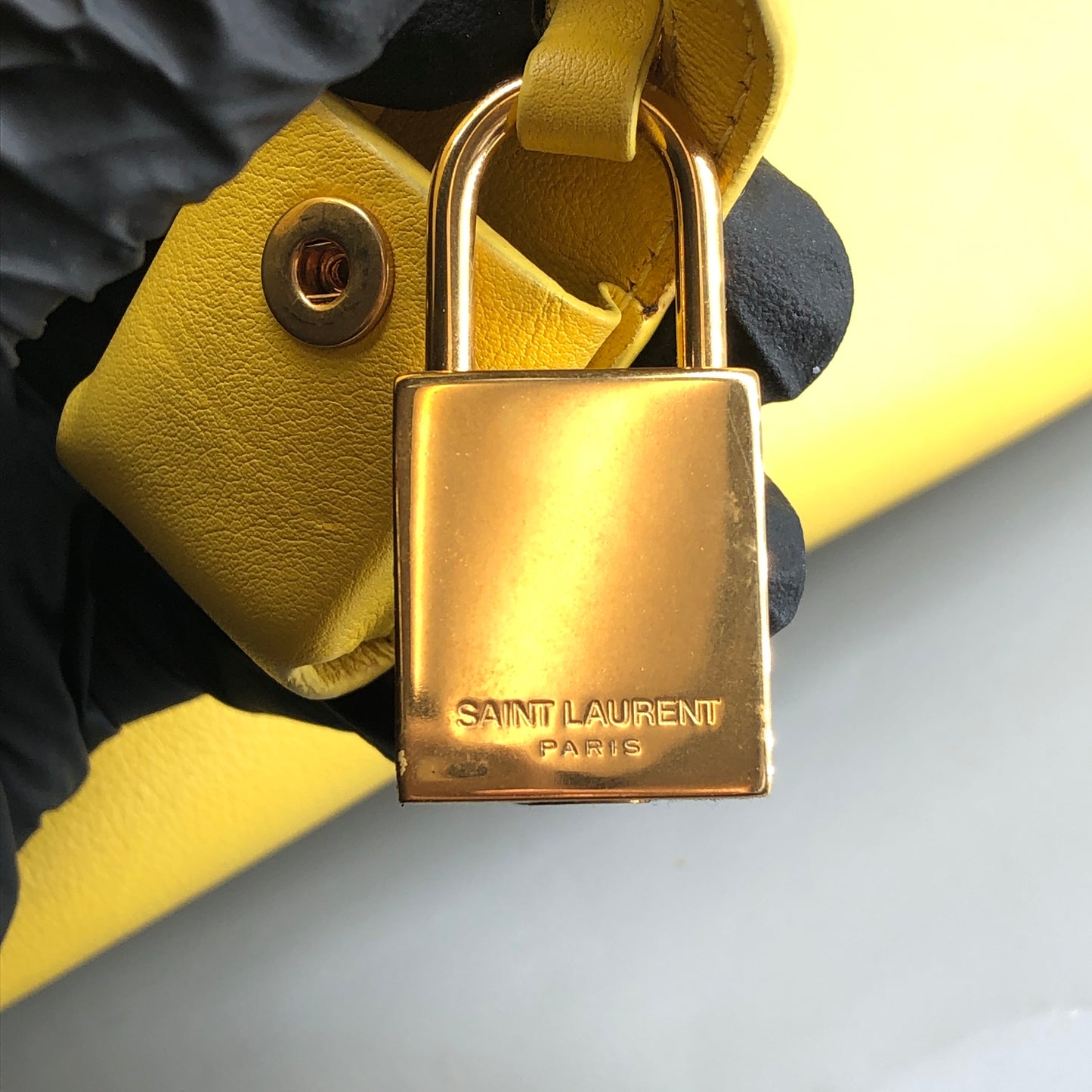 Saint Laurent Sac De Jour Yellow Leather Tote Bag