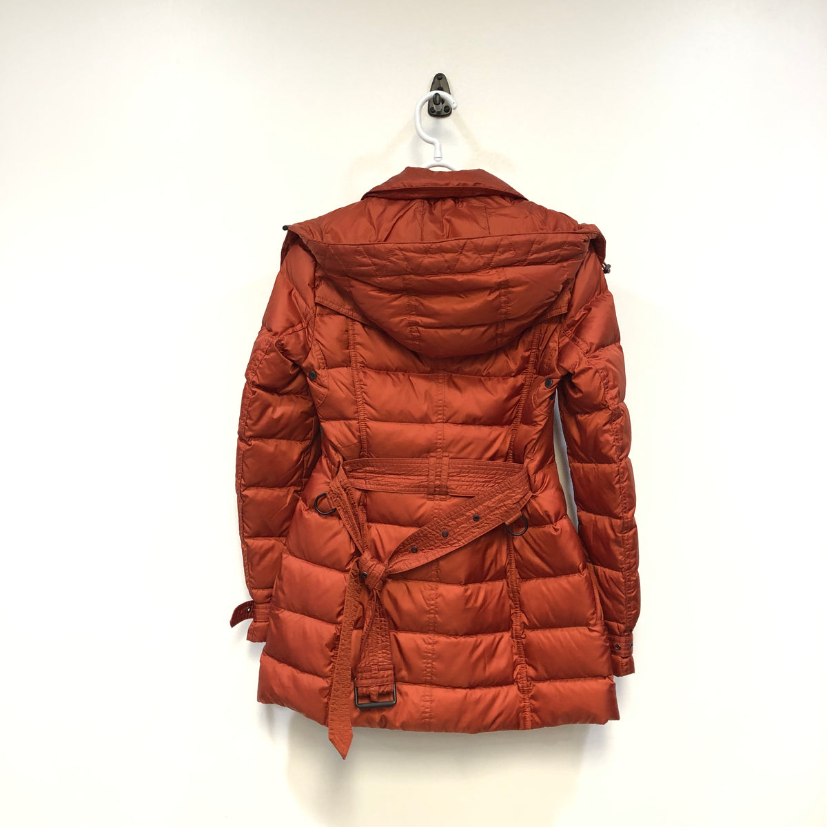 Burberry Quilted Double Breasted Coat S dusty orange