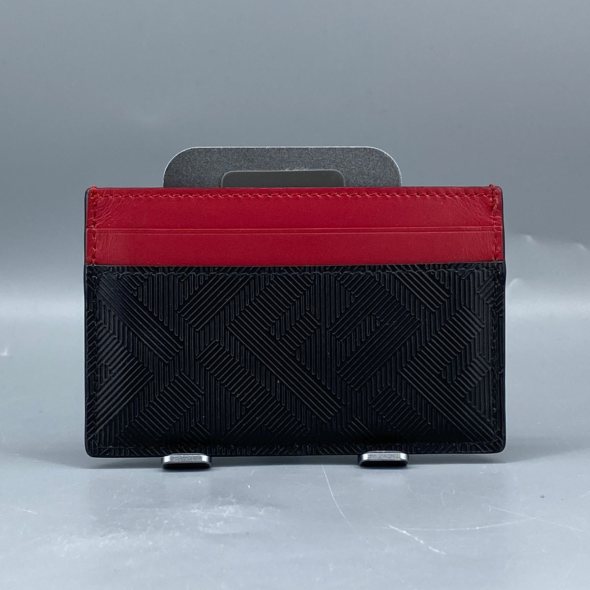 Fendi Black FF Diagonal Canvas Card Holder