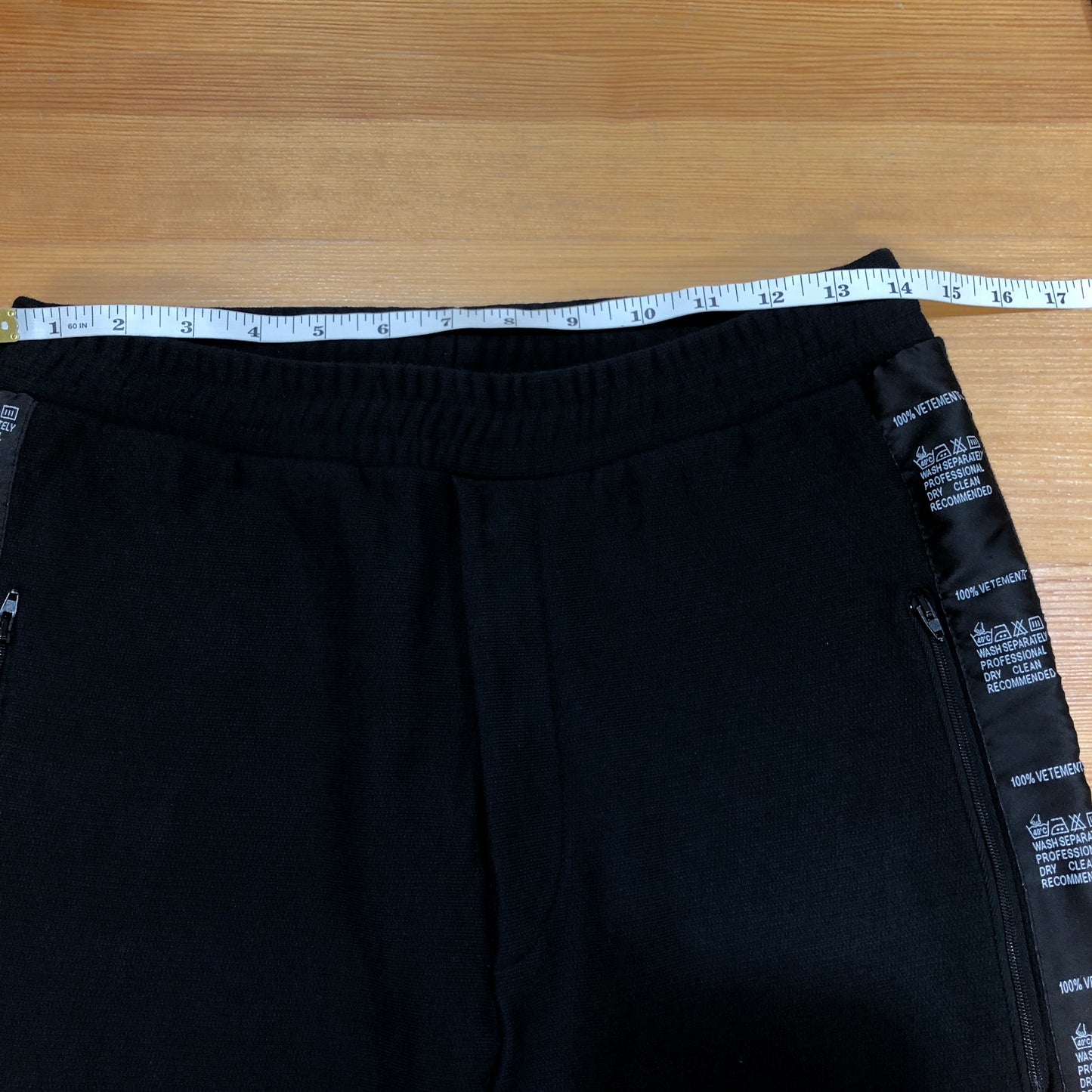 Vetements Black Logo Tape Hoodie & Track Pants Set