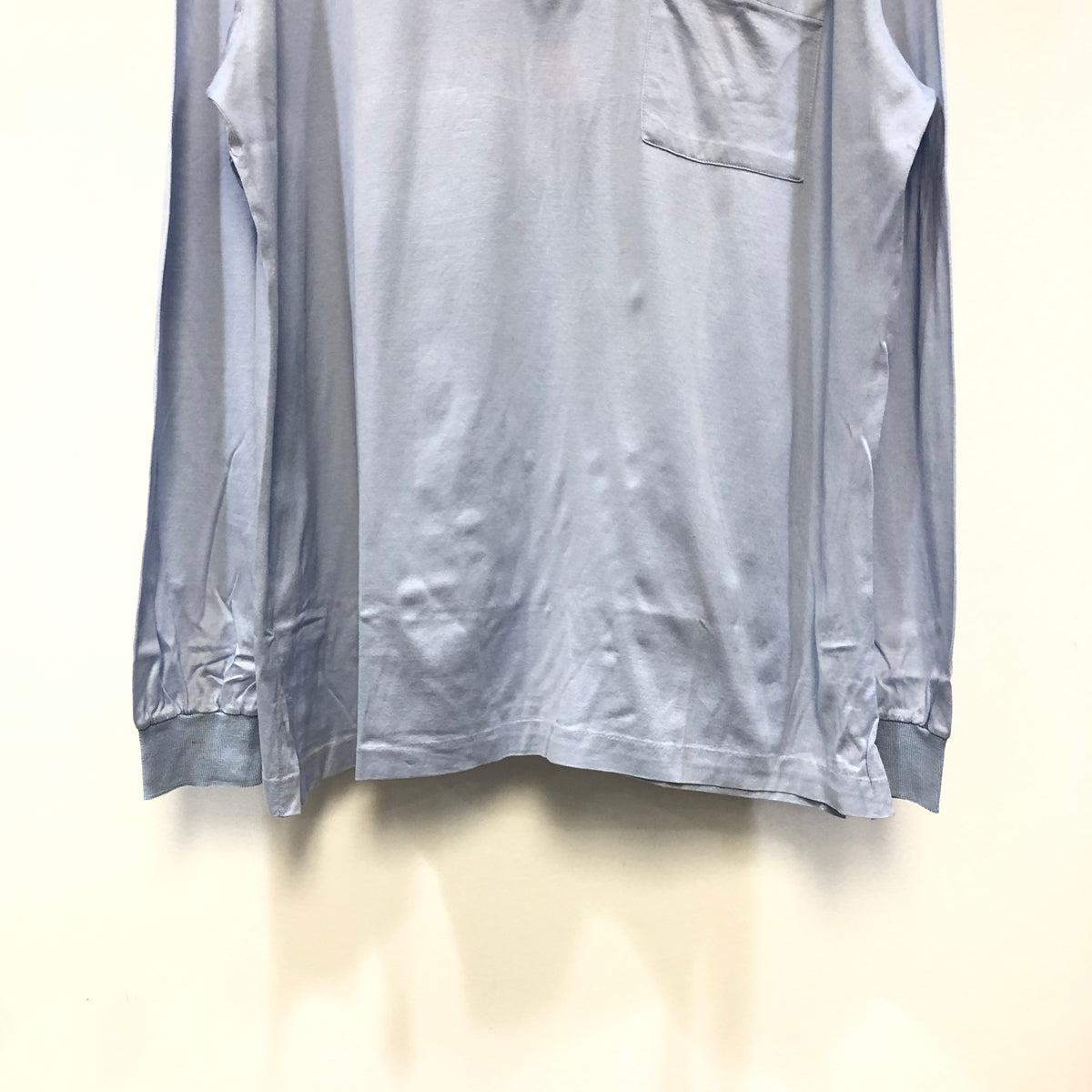 Lanvin Dusty Blue Long Sleeve Shirt Size XL