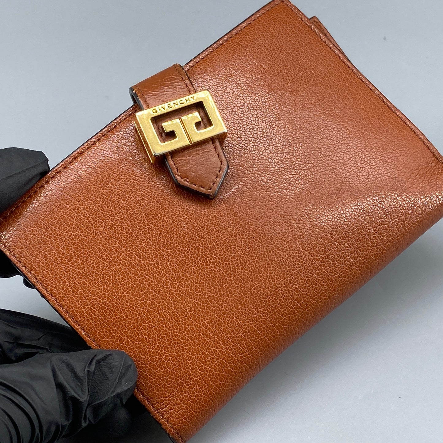 Givenchy 4G Logo Caramel Smooth Calfskin Bifold Wallet