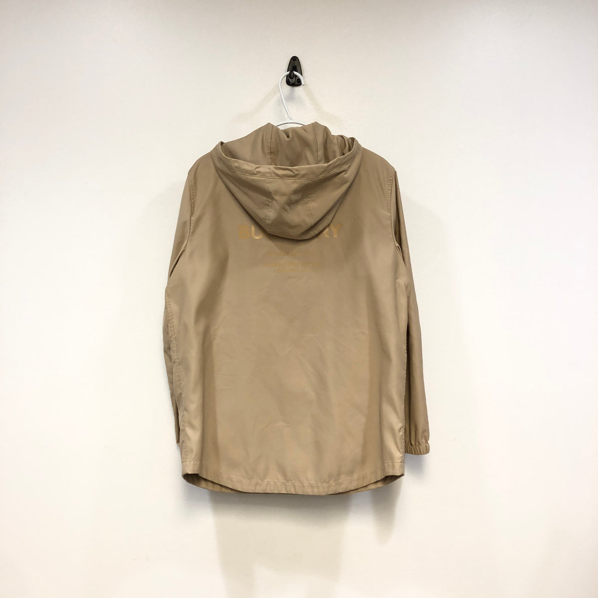 Burberry Light Khaki Hooded Jacket Size 8