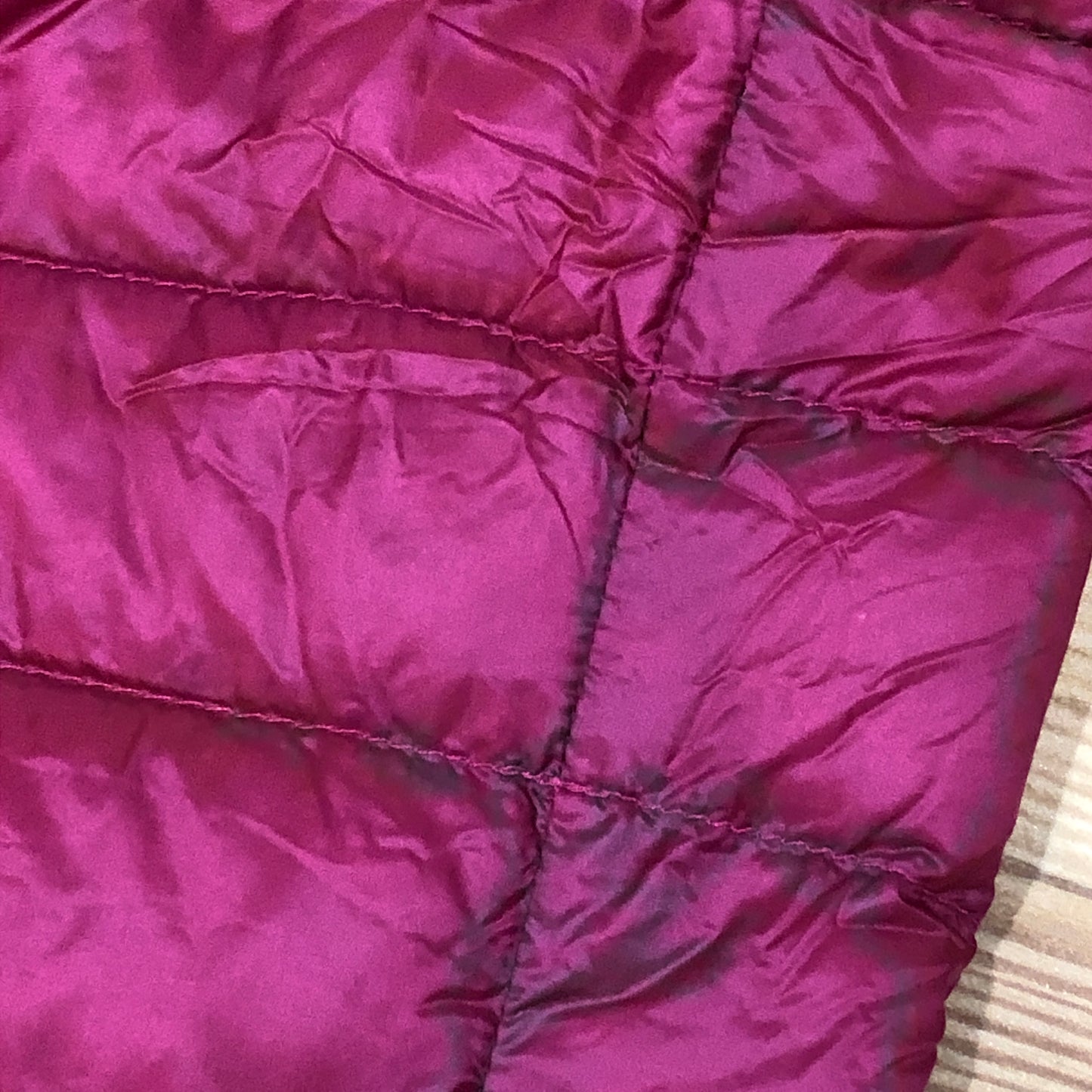 Moncler Fuchsia Stand Collar Quilted Down Gilet Size 2