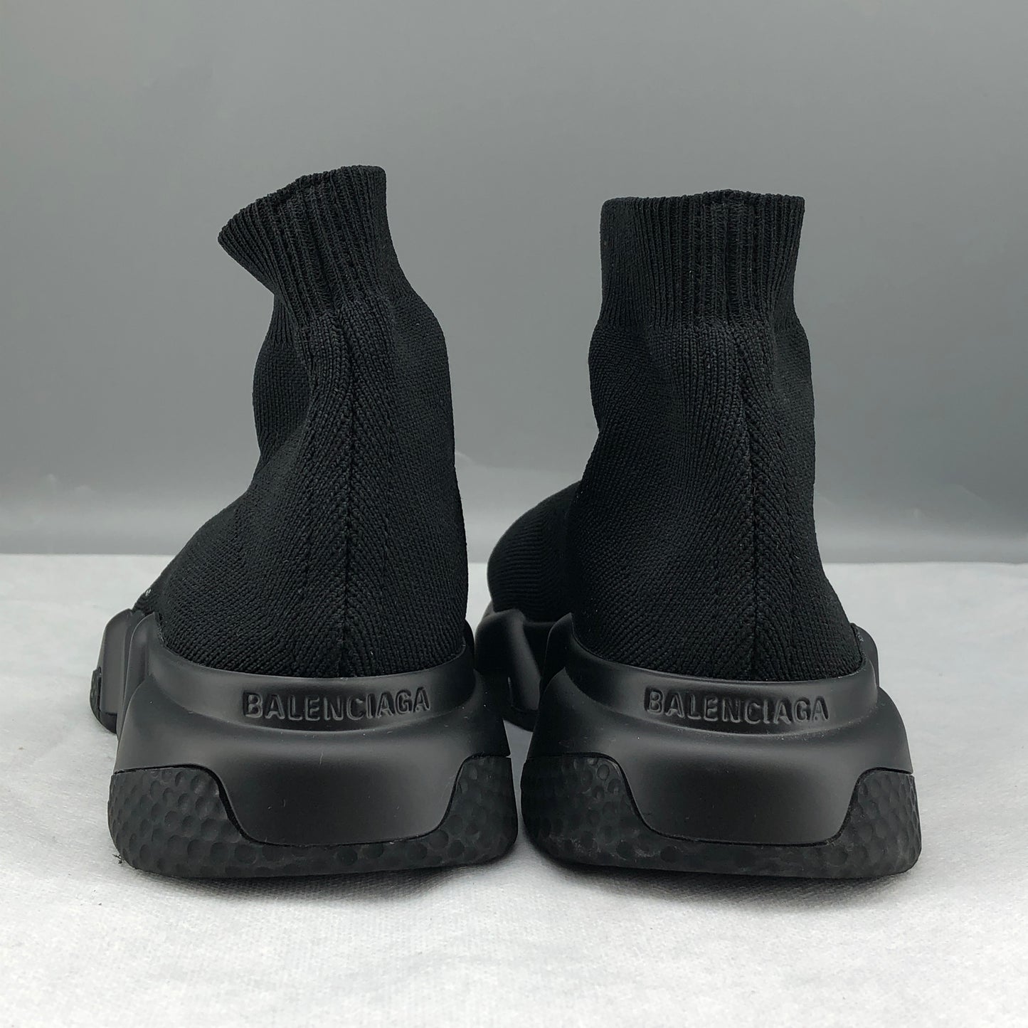 Balenciaga Women's Speed Knit Sock Sneakers Size 37 All Black