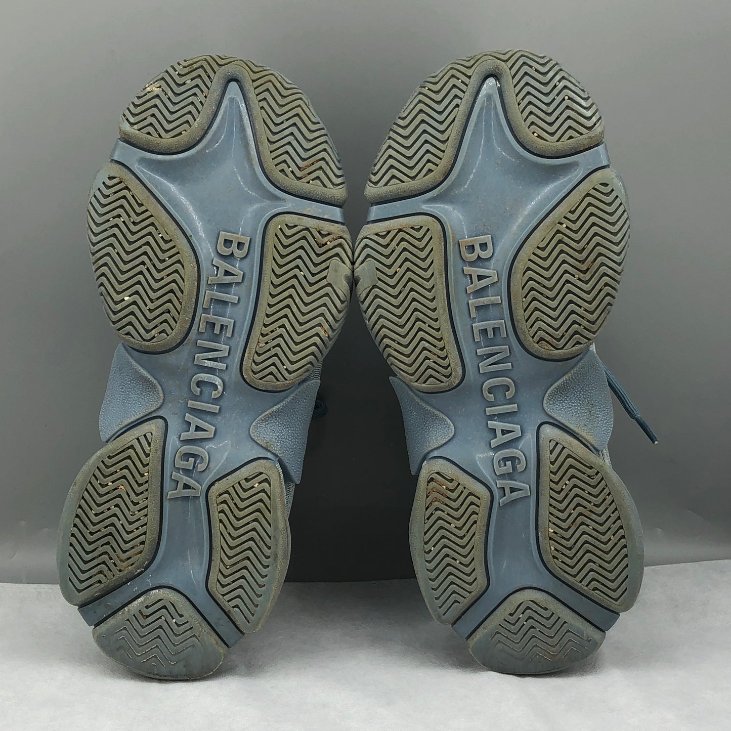Balenciaga Unisex Triple S Denim Sneakers 39
