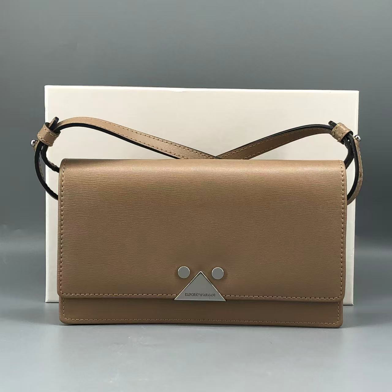 Emporio Armani Mini-Bag in a Salmon Color with a Shoulder Strap