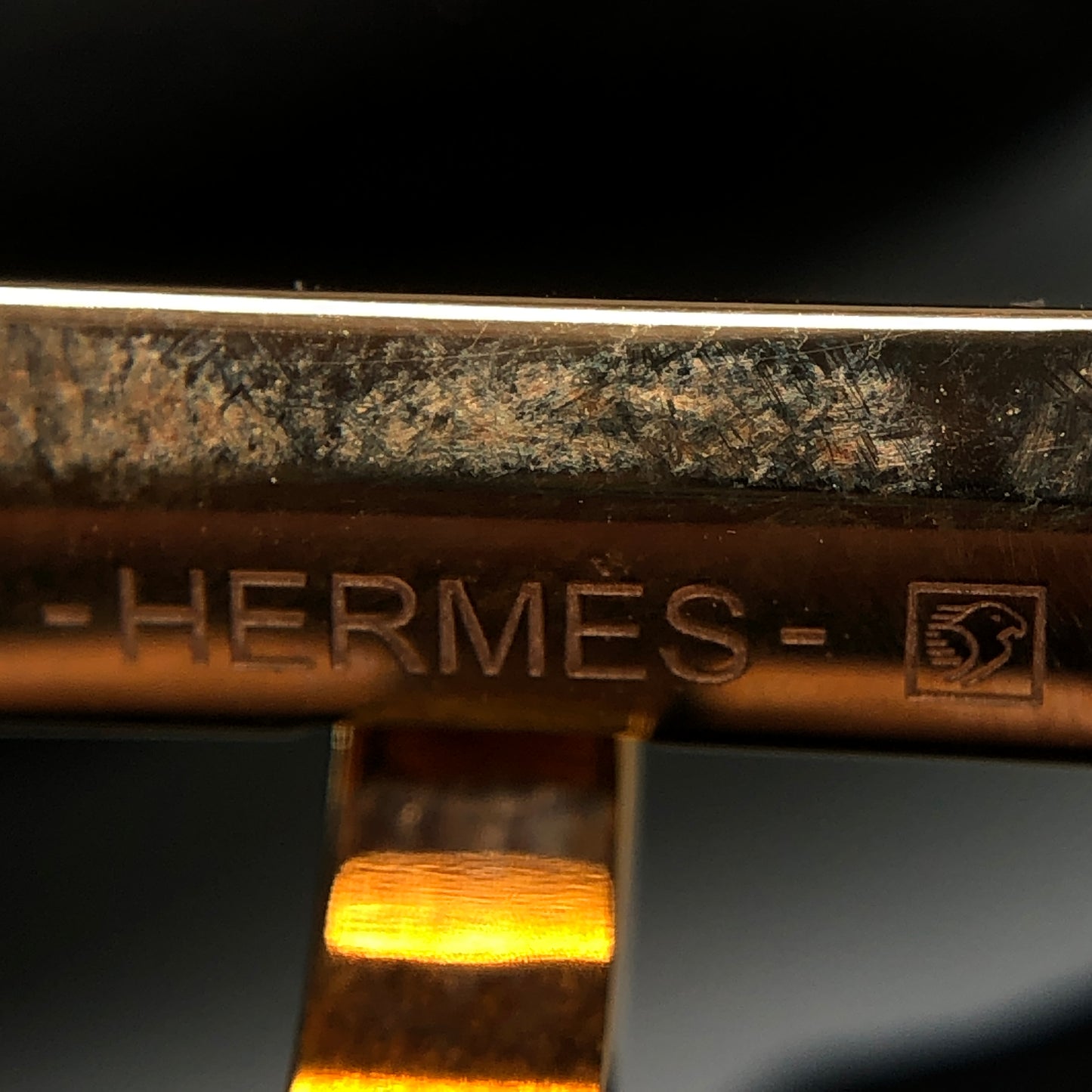 Hermes Mauve-Pink Leather Thin Belt 80cm