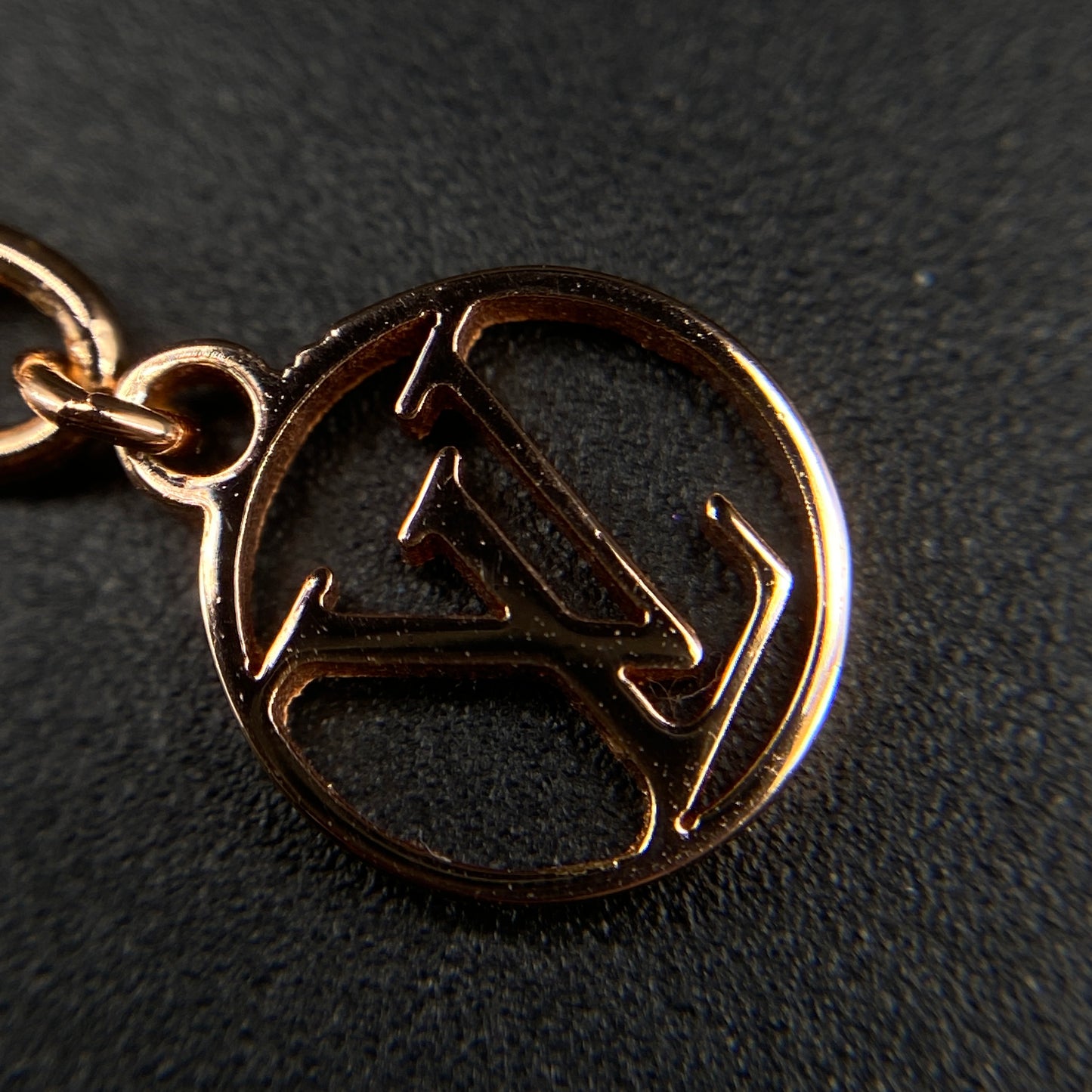 Louis Vuitton Gold LV Pendant Necklace