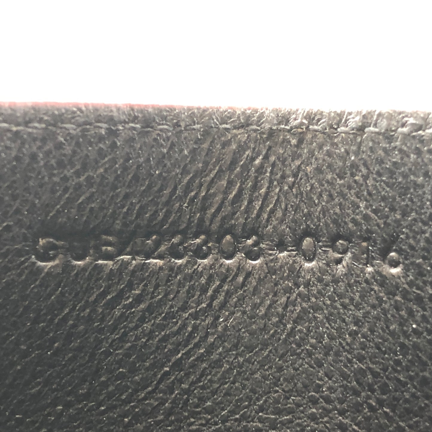 Saint Laurent Cassandre Card Holder Dark Red Croc-Embossed