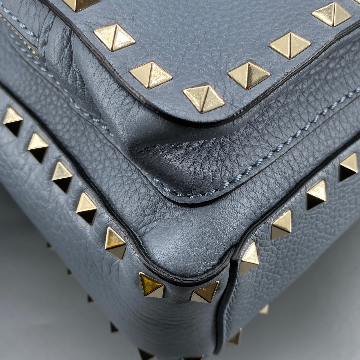 Valentino Slate Blue Rockstud Backpack