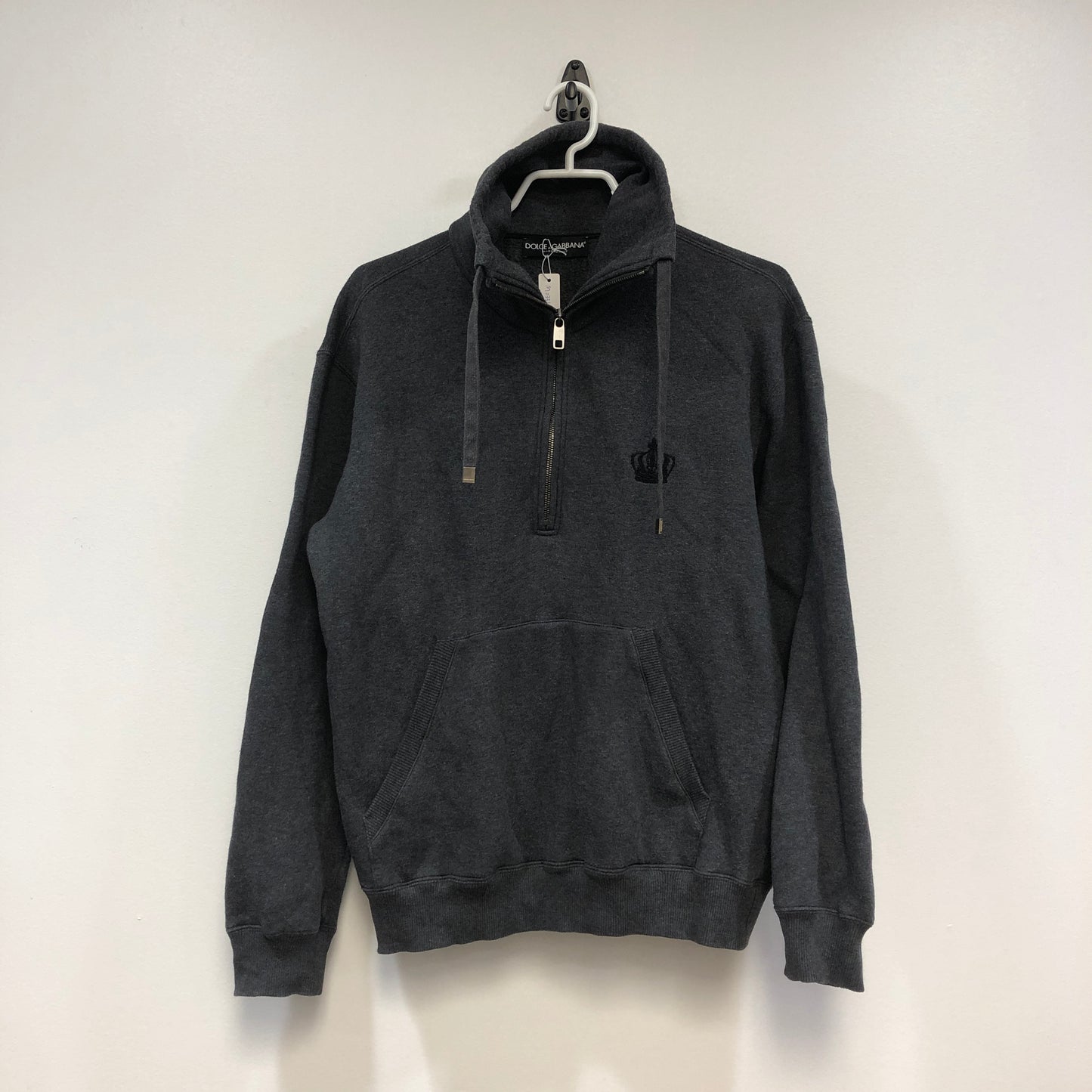 Dolce & Gabbana Grey Quarter Zip Sweatshirt Size 44