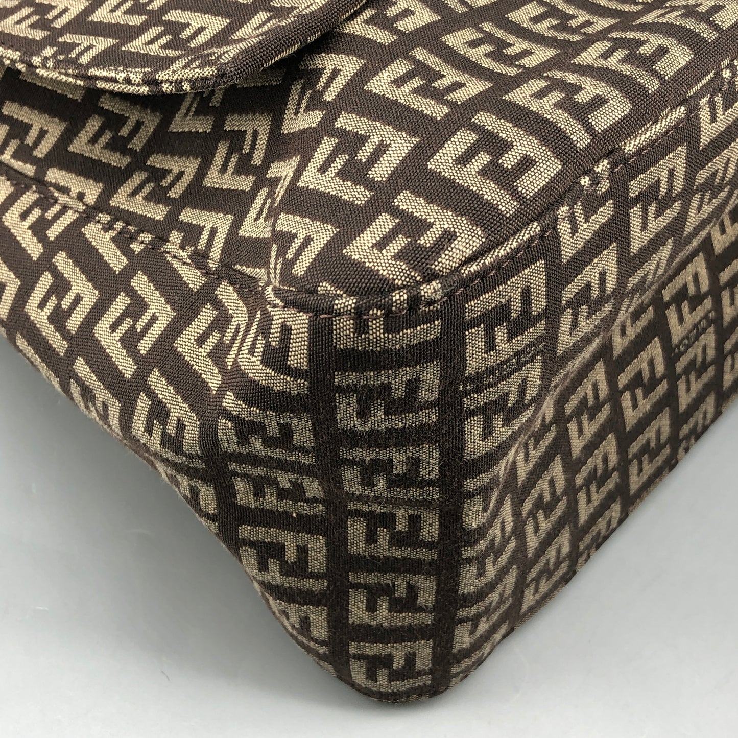 Fendi Zucca Shoulder Bag Brown
