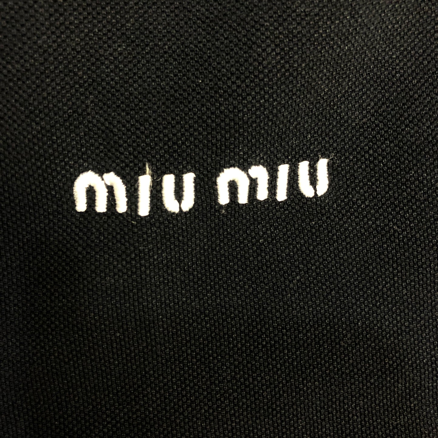 Miu Miu Dark Blue Short Sleeve Polo Shirt