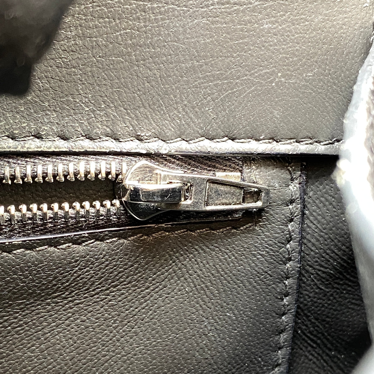 Balenciaga Dark Grey Croc Embossed Leather Hourglass Bag