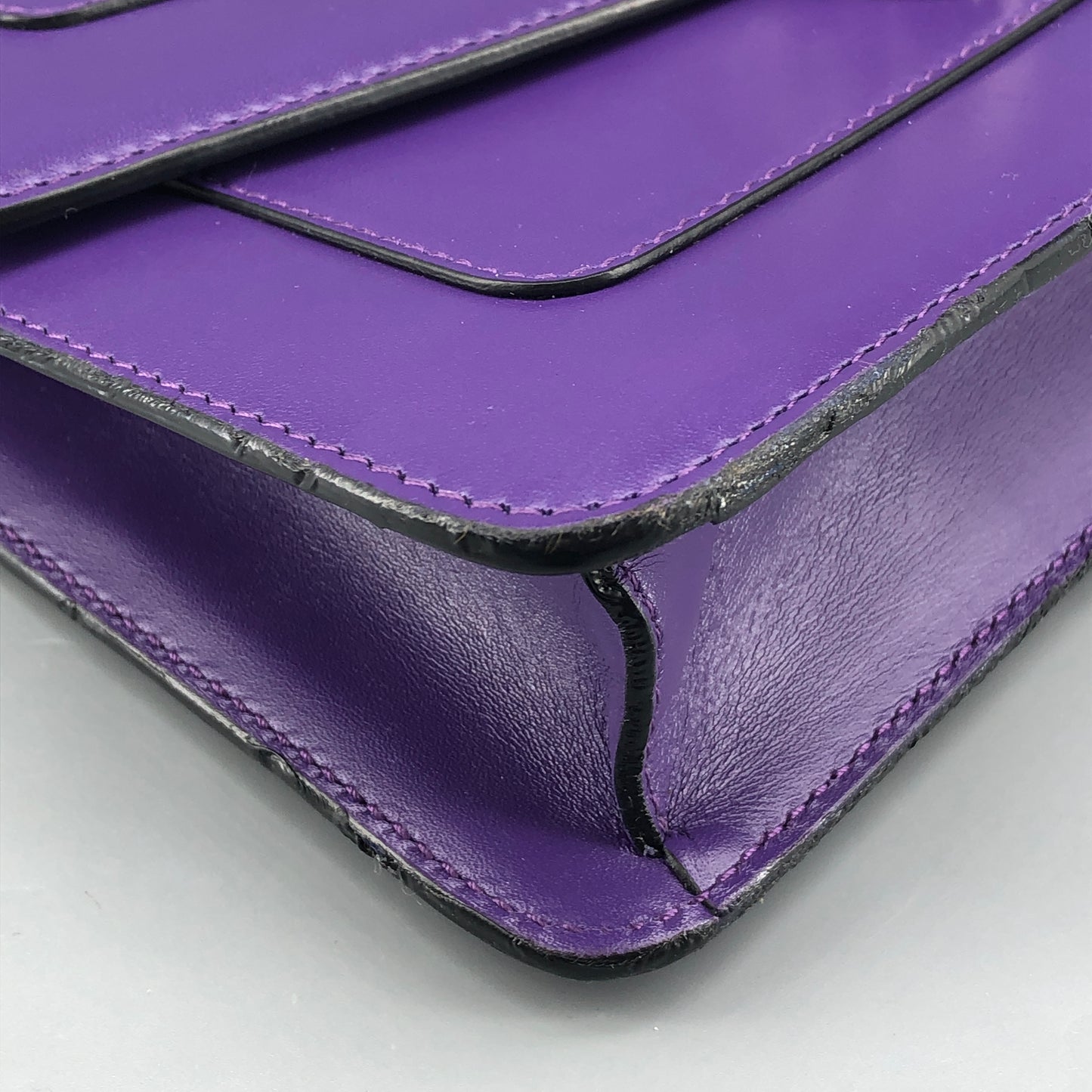 Bulgari Purple Serpenti Forever Flap Shoulder Bag