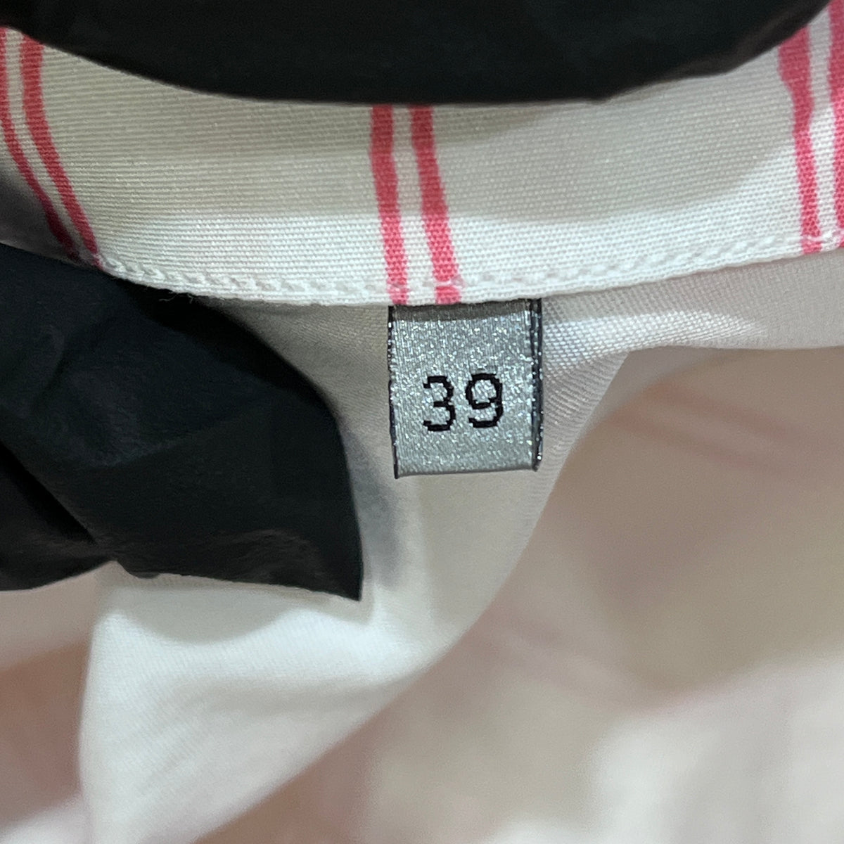 Christian Dior And HYLTON NEL Oversized Pink White Shirt size 39