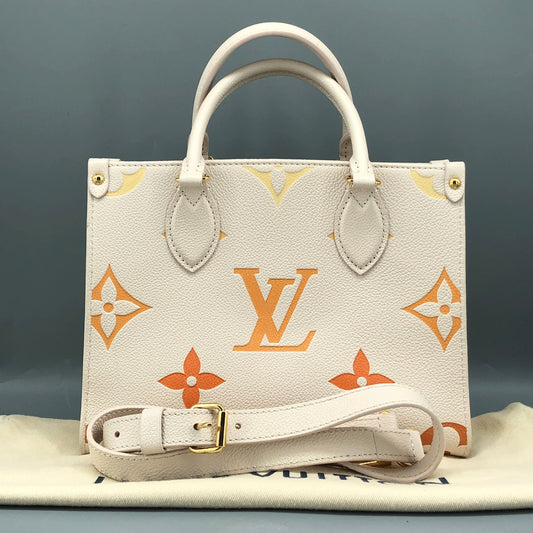 Louis Vuitton Onthego PM Tote Bag Cream Monogram