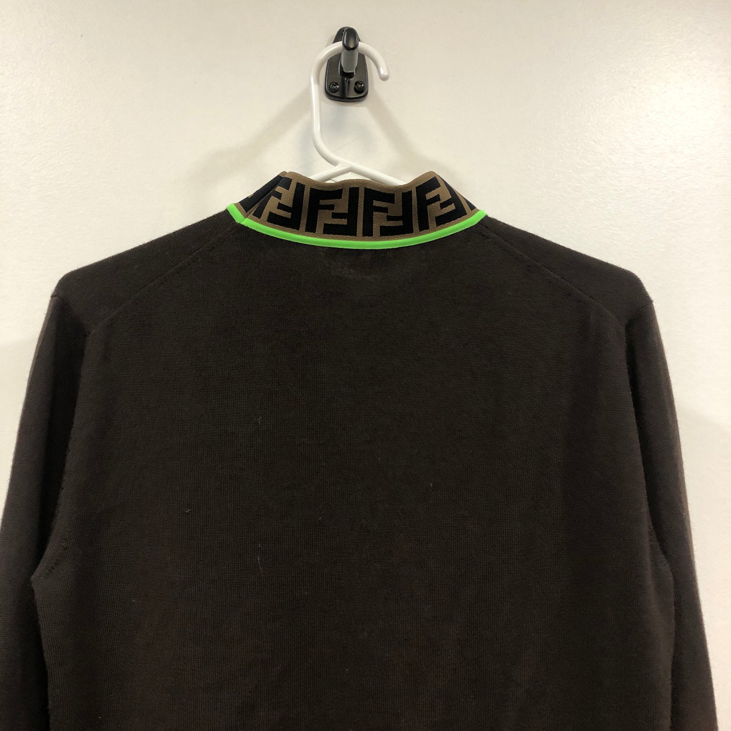 Fendi Crewneck Sweater Size 44 Brown