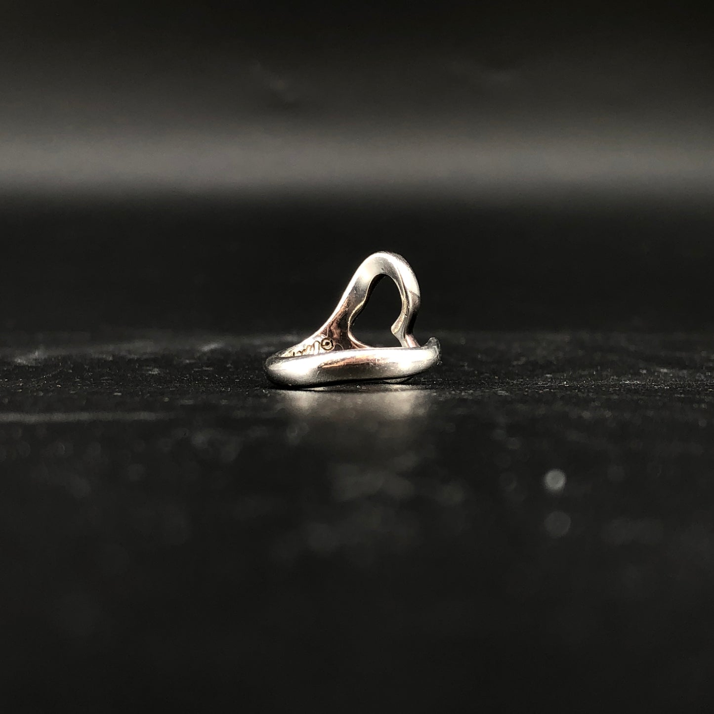Tiffany & Co. Open Heart Ring 50mm 925 Sterling Silver