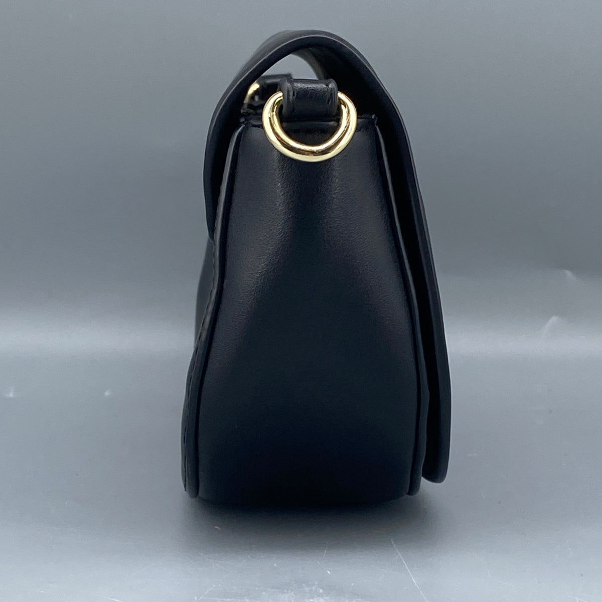 Versace Jeans Couture black saddle shoulder bag