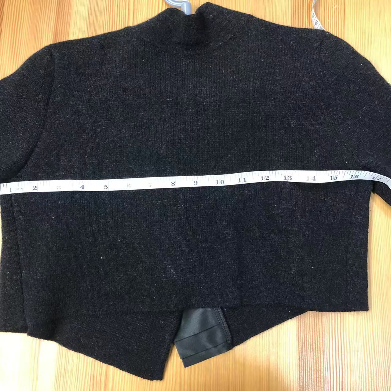 Max Mara Knit Top with Pleated Asymmetrical Overlay